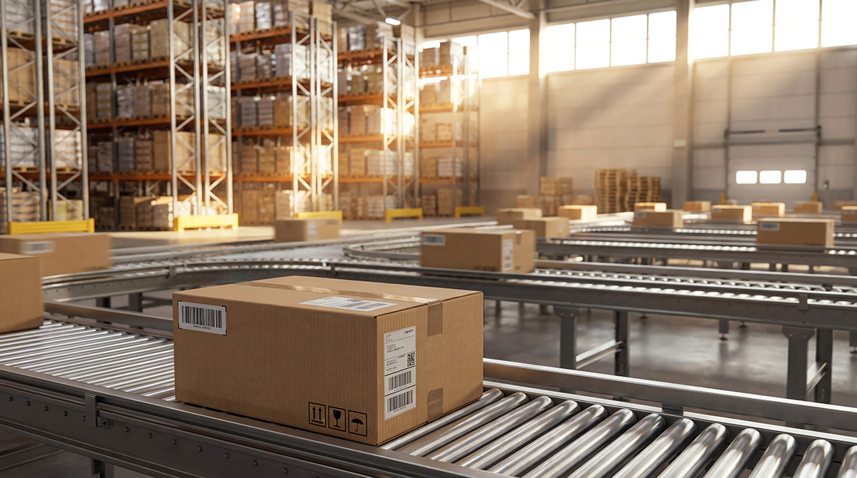 Versandkartons in der Logistik